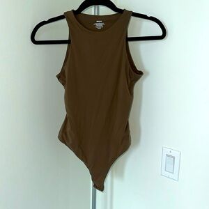 SKIMS brown, sleeveless bodysuit size medium